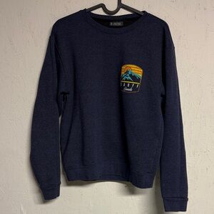 Navy Blue Sweater Banff Canada Logo size Small